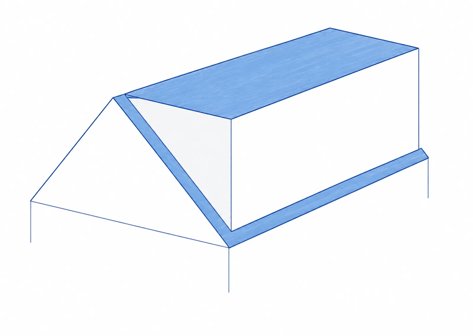 Architectural illustration of rear dormer loft conversions