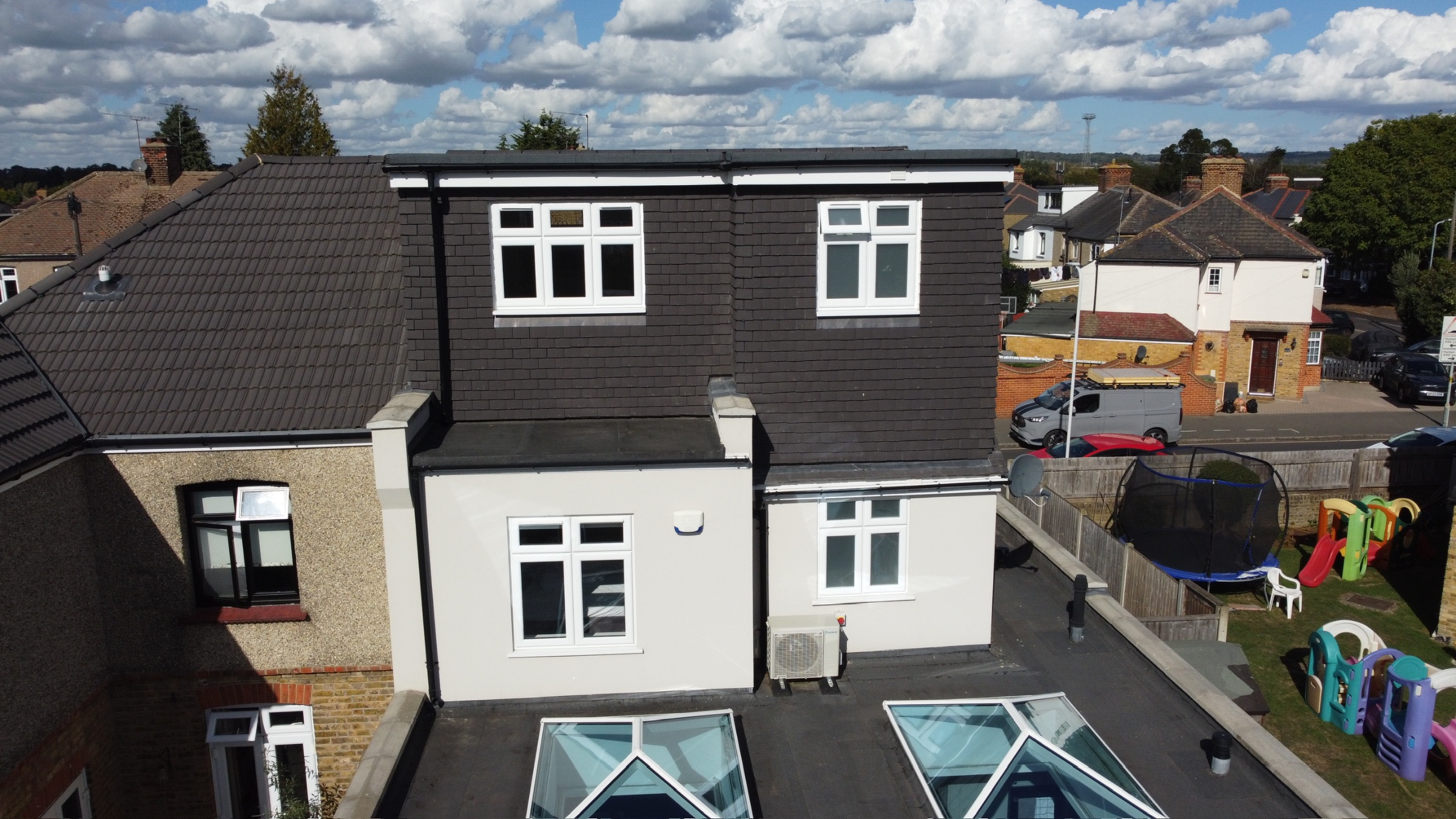 Hip to gable & L shape dormer - Upminster 