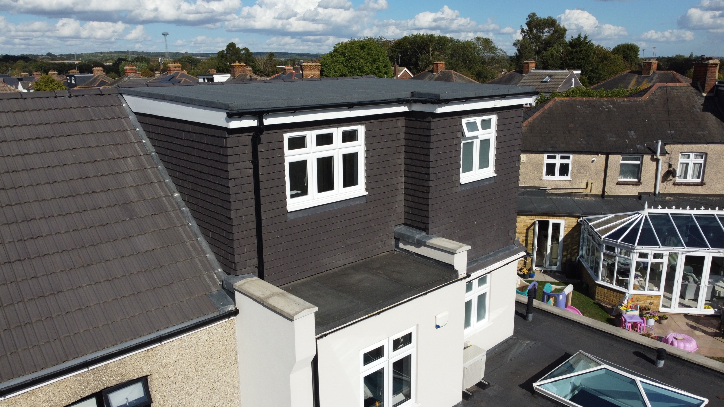 Hip to gable & L shape dormer - Upminster